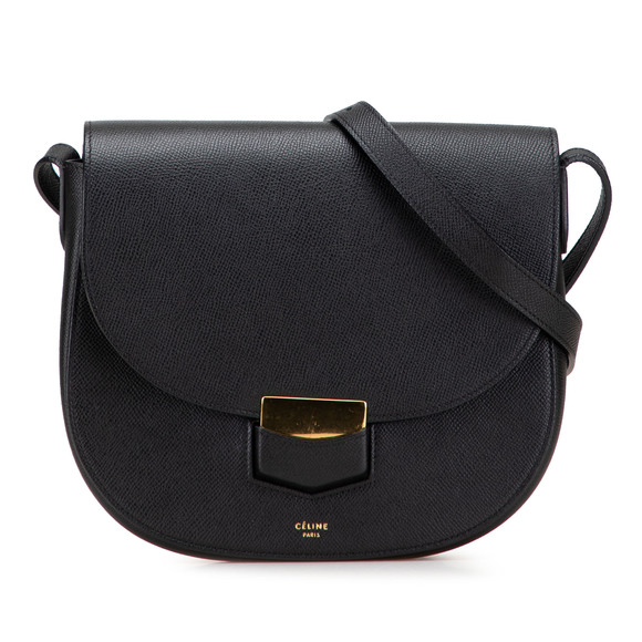 Pre-Loved Celine Compact Grained Calfskin Trotteur Crossbody - Picture 1 of 10